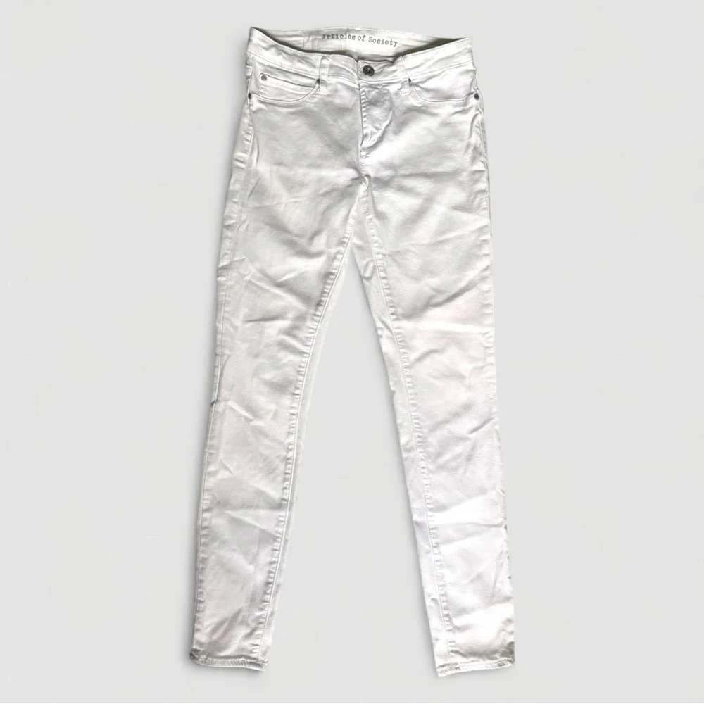 Articles of Society Sarah Skinny Jeans White Size 27 – Optic White Stretch Denim - Picture 10 of 11